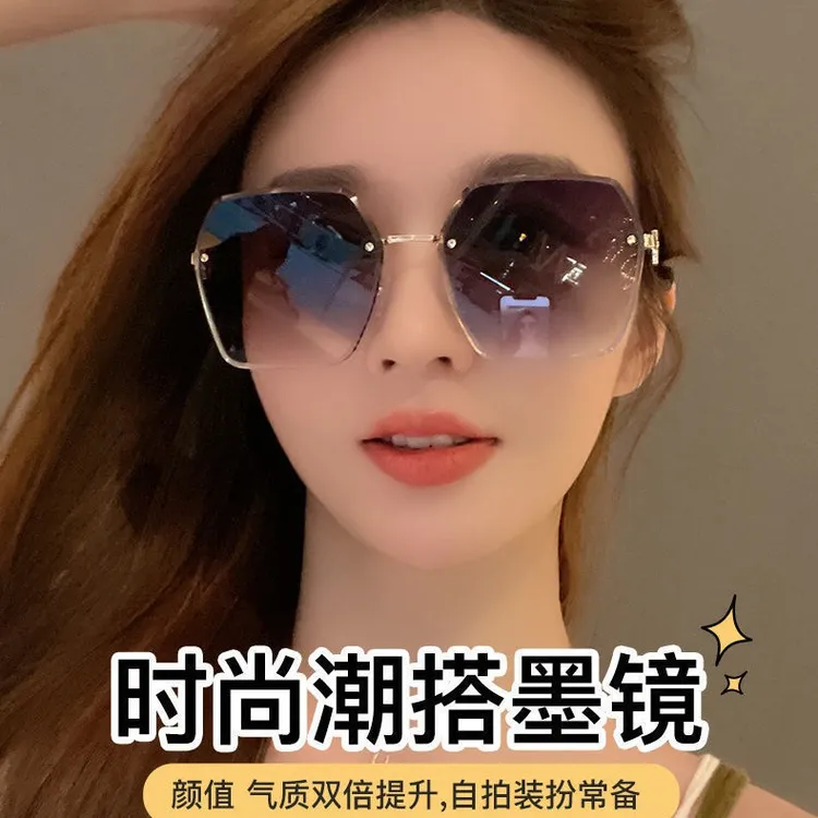 偏光太阳镜墨镜女防紫外线显脸小时尚太阳眼镜大脸显瘦气质网红