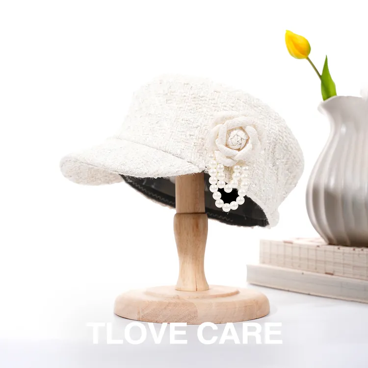 9933休闲风冬季秋女士复古鸭舌帽时尚百搭帽子