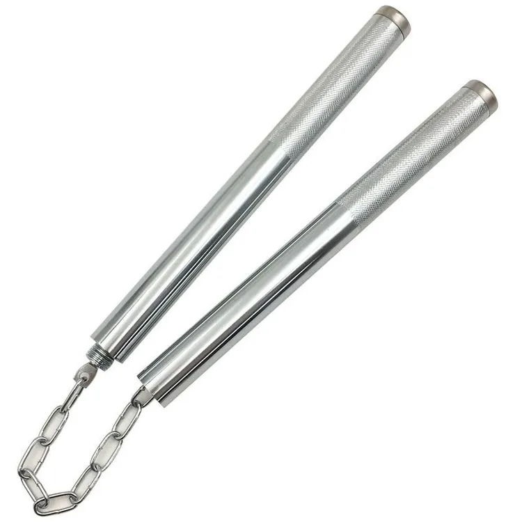 二合一双节棍防身表演练习儿童成人初学者实战李小龙不锈钢双截棍