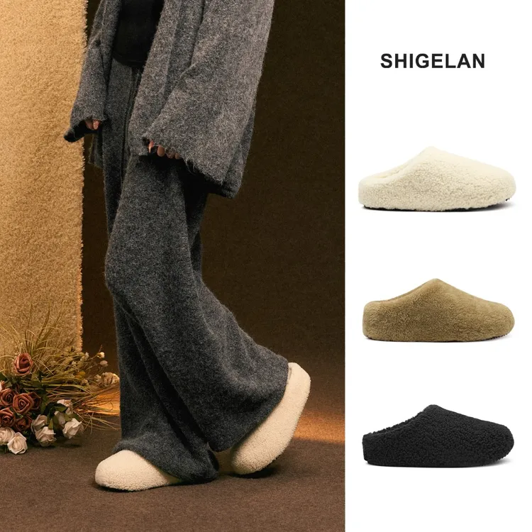 诗歌兰棉拖鞋女款2025新款爆款内增高洋气外出包头拖棉鞋7201-18