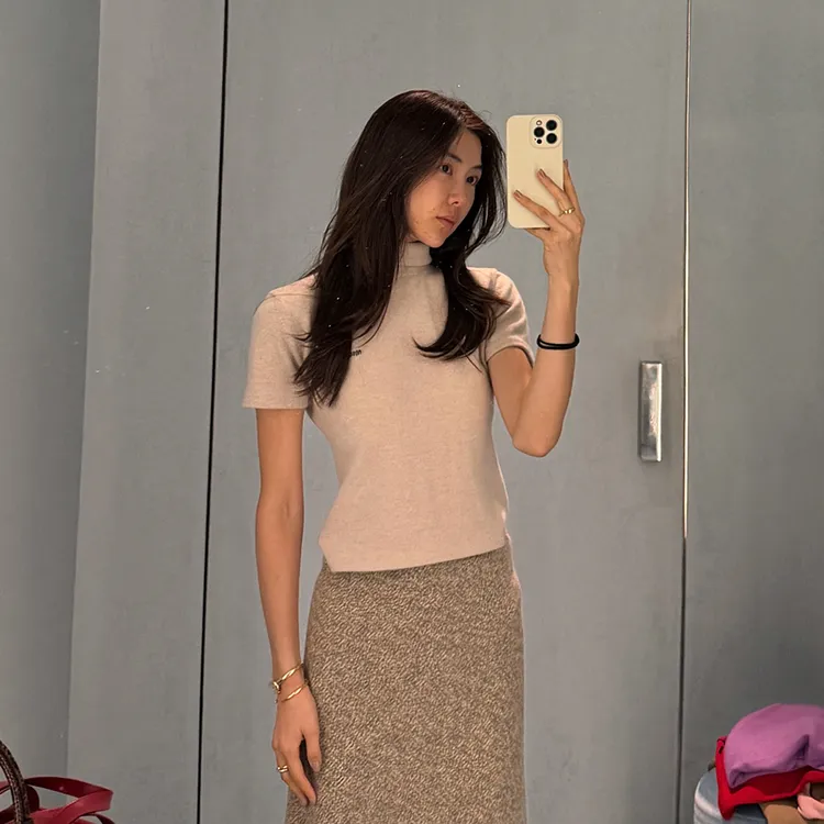 ROMI STUDIO“简约老钱”羊绒羊毛软糯半高领毛织上衣RWCWSG6706