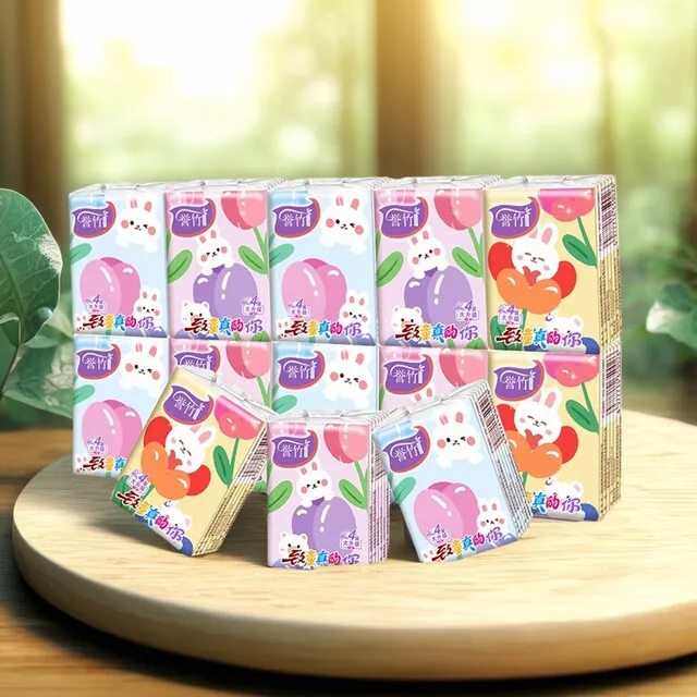 誉竹童真手帕纸小包纸巾面巾纸整箱批实惠装便携式餐巾纸随身装