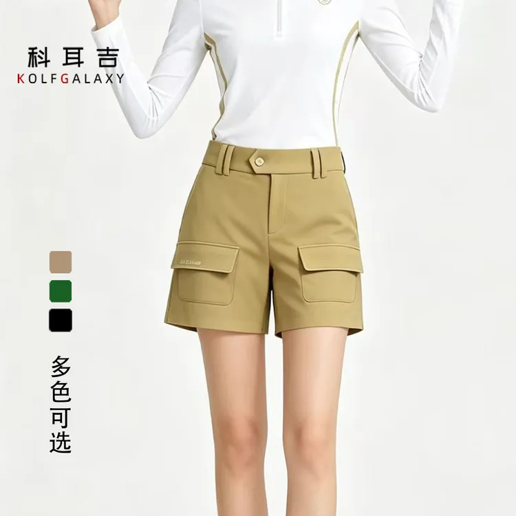 高尔夫新款女短裤[松弛与自我]高腰户外运动弹力显瘦百搭女款短裤