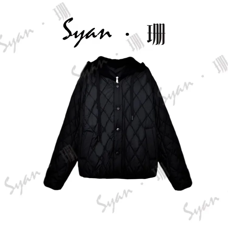 Syan【幽兰】新款秋冬洋气女装设计师轻奢百搭休闲防风棉服外套