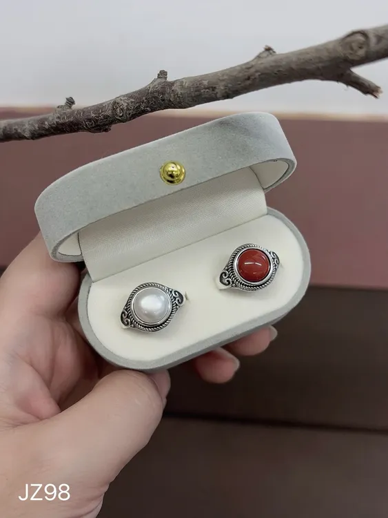 925银银制品 纯银民族风简约大气祥云戒指JZ98时尚