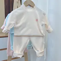 新款春秋宝宝衣服20222婴儿新生儿A类长袖秋衣裤舒绒棉松紧腰秋衣