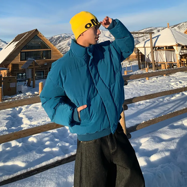 Holocene美式潮牌立领棉服男冬季氛围感保暖宽松面包服外套MY1388