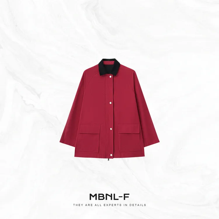MBNL-F“摩洛秋日” 100%棉极简慵懒感宽松外套 秦磊TH-WT820