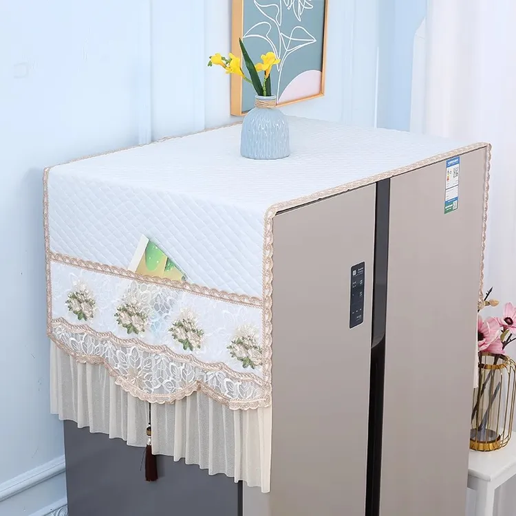 双开门冰箱盖布冰箱巾盖巾对开门防尘罩滚筒洗衣机单开门通用简约