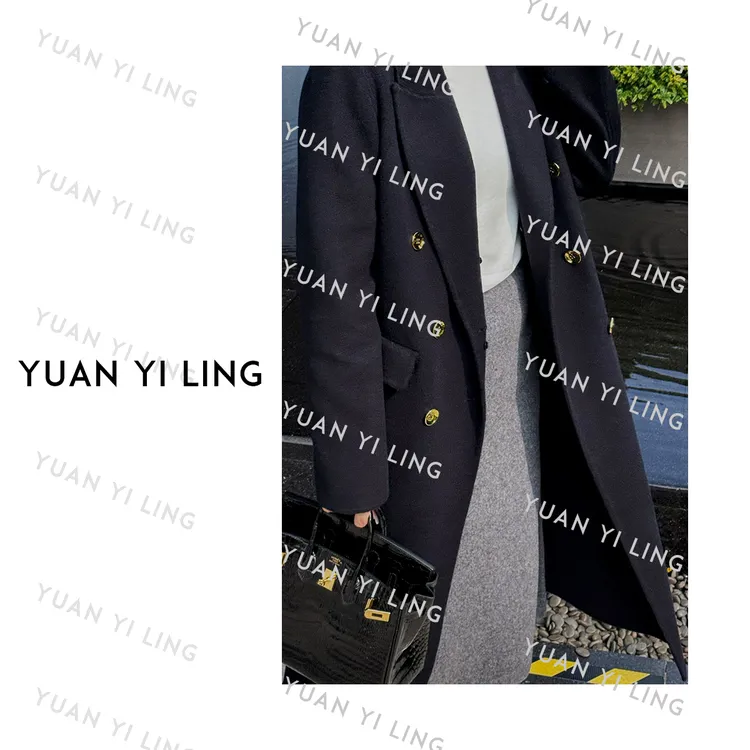 袁艺灵【秀场回归】“软黄金”羊绒澳毛财阀轻奢大衣外套