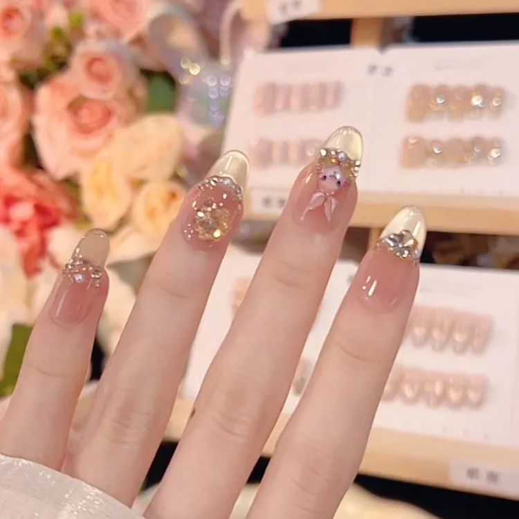 【金兔来财】手工穿戴甲气质款光疗美甲