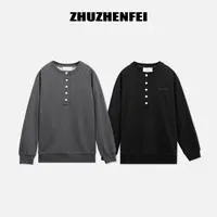 ZHUZHENFEI【不羁灵魂】时尚百搭休闲简约宽松套头短款卫衣Z353061