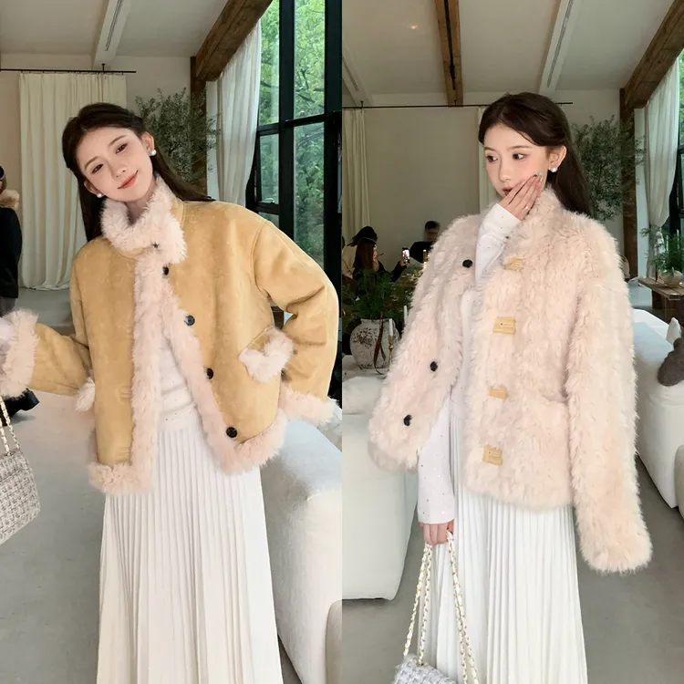 SHAOER【贝加尔畔】韩版宽松百搭正反两穿外套女S725Z20185