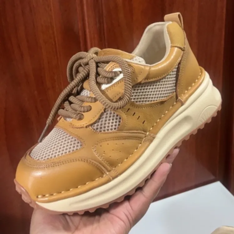 时尚系带女鞋老爹鞋透气运动鞋时尚休闲鞋