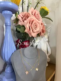 合金项链 驴家单花项链