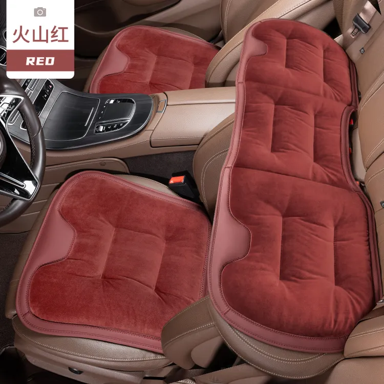 适用于宝马3系5系7系X1X3X5X6X7冬季法兰绒汽车坐垫保暖毛绒座垫