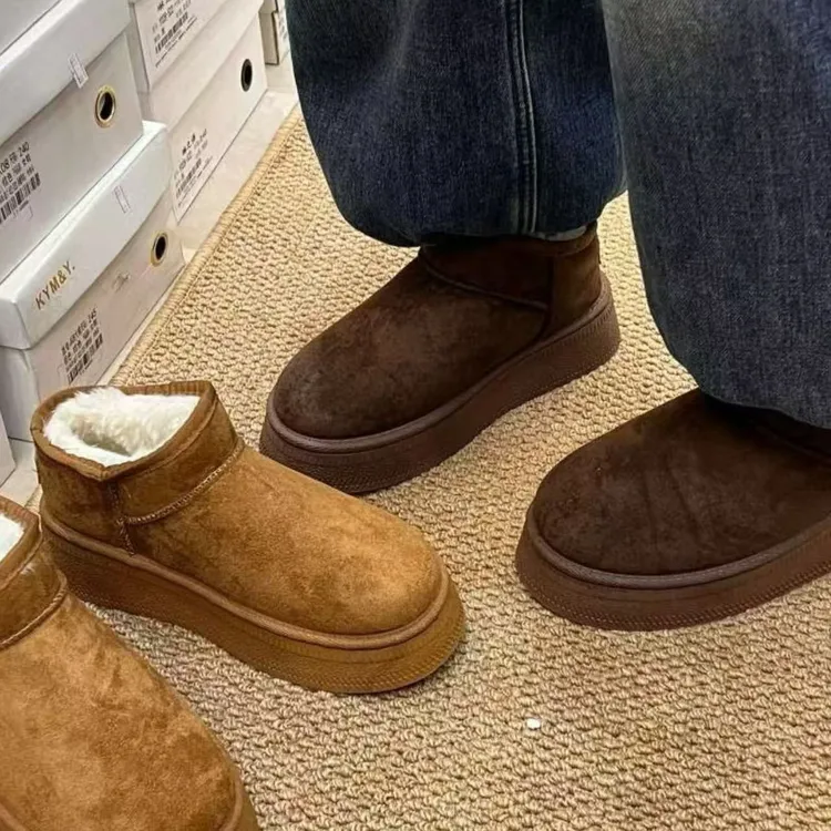 朵儿家厚底加绒加厚雪地棉