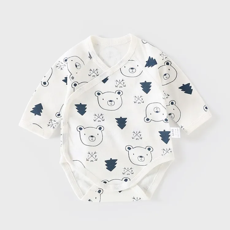 YeeHoO英氏【奥莱新品】婴儿连体包屁衣三角哈衣宝宝衣服爬服打底睡