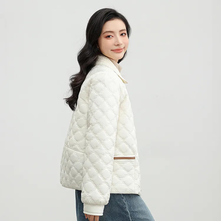 轻薄款棉衣女士短款女装春秋款2025年小个子宽松棉服外套减龄显瘦