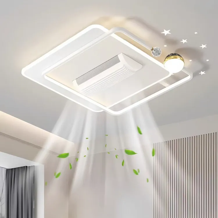 谢禹灯饰®D13离线语音智能无叶风扇全屋灯系列