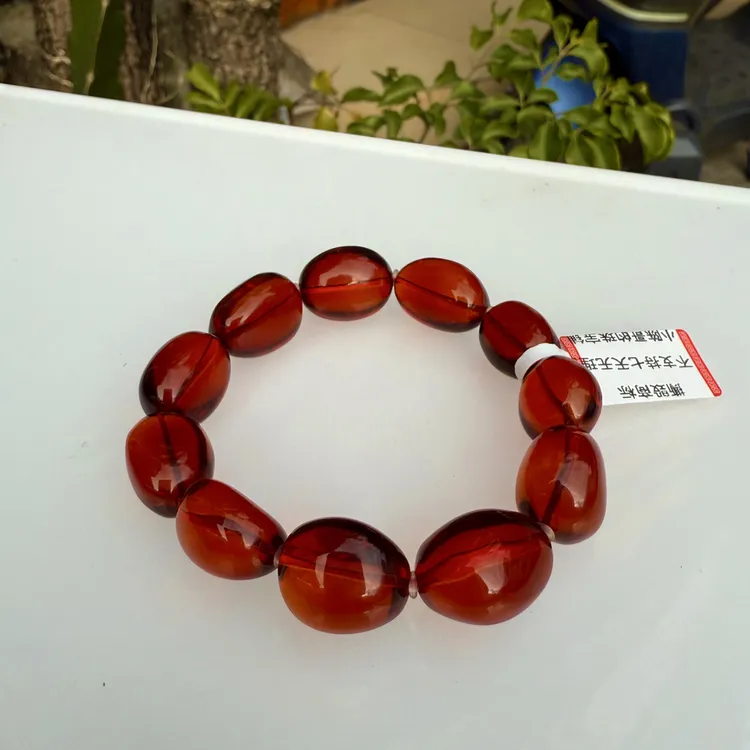天然缅甸琥珀血珀随行手串