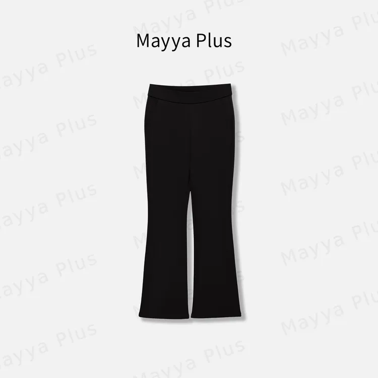 【加绒腿精裤】Mayya Plus麦芽定制气质显瘦流光风针织裤32546370