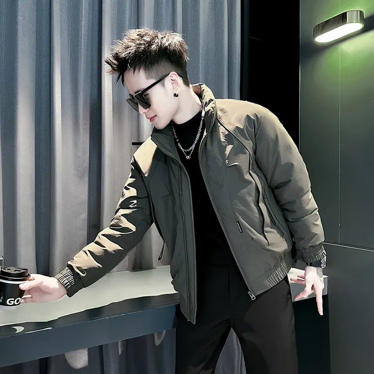 高级感冬季棉服外套男2025新款潮牌工装男装棉袄加棉加厚痞帅棉衣