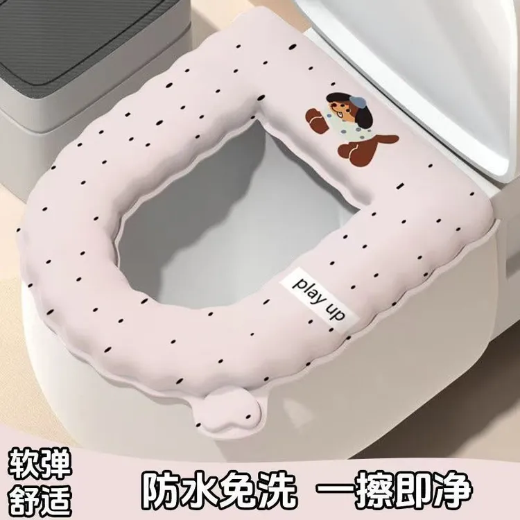 马桶EVA坐垫夏季四季加厚防水卡通家用可擦免洗坐便器粘贴通用