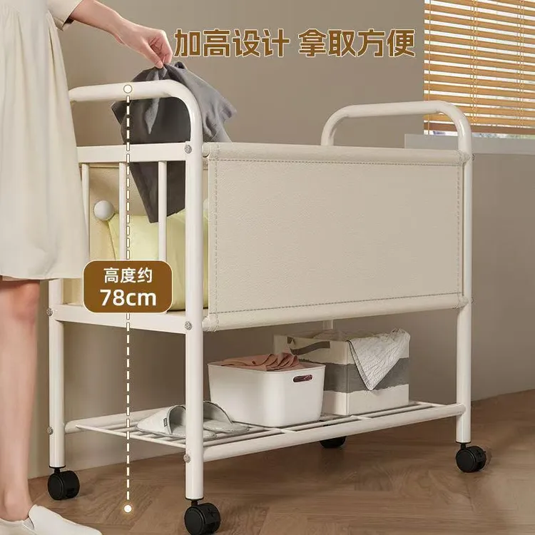 中古风脏衣篓网红脏衣篮家用洗衣篮可移动收纳小推车大容量衣篓