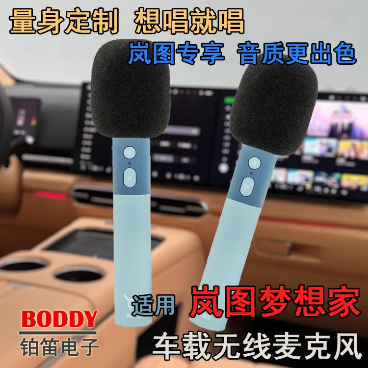 适用岚图梦想家汽车麦克风 岚图梦想家无线话筒 车载无线麦克风