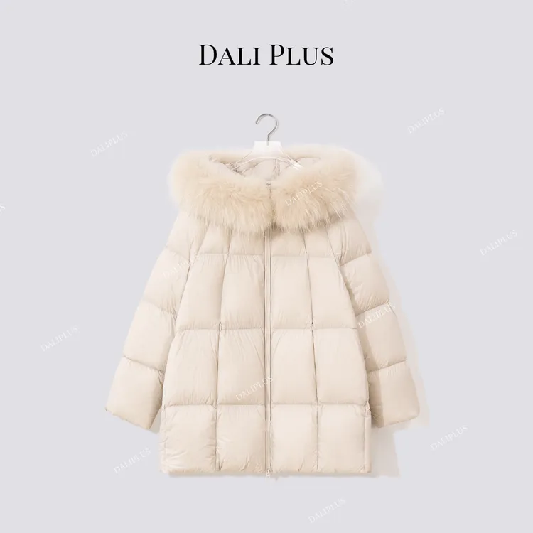 DALI PLUS“貉子毛95白鹅绒服”云朵泡芙系列羽绒服-D5CH5318