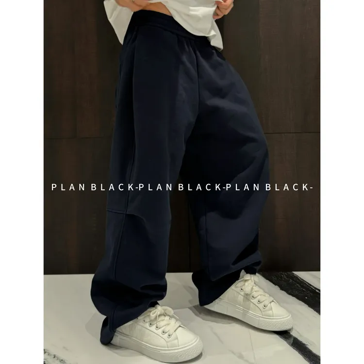 RICH陈发财【气球磨绒卫裤】陪我过个冬！舒适质感百搭短绒卫裤8180