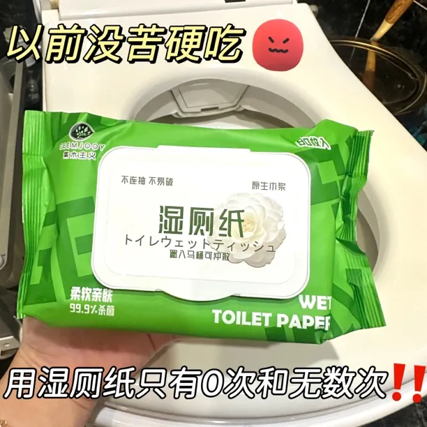 【5袋包邮】集木主义湿厕纸家庭实惠装纯水湿巾洁厕擦屁屁私处清洁