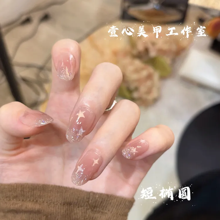 星宿-壹心纯手工穿戴甲 美甲贴片可拆卸假指甲10片装