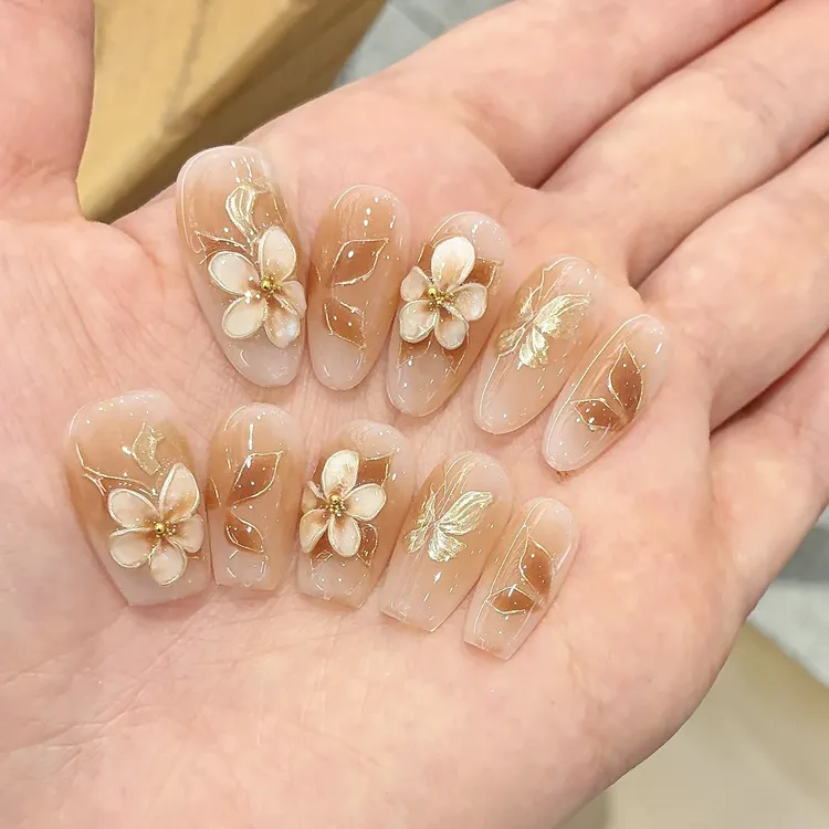 郭小双穿戴甲【秋意浓】全华手绘水彩版10片盒装-S22360