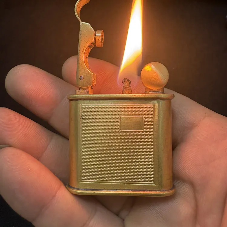 法国古董抬臂煤油打火机