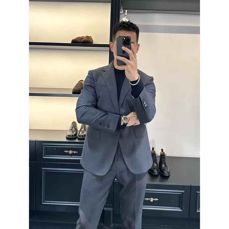 DAN LANG 401-3# 羊毛通勤休闲西服套装