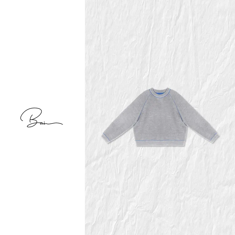 TXB “双拼扬子纱”100%羊毛舒适亲肤双层双色精工针织衫XB-7899