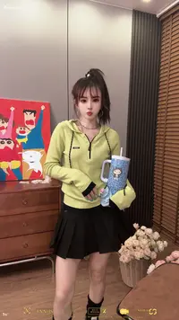 【王小小9113】连帽拉链秋季宽松早秋常规休闲风卫衣针织衫欧货原创