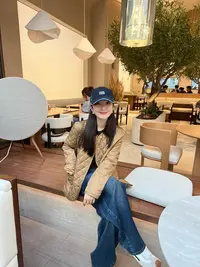 【翻领拼接】CHUN家秋季百搭宽松排扣棉服外套