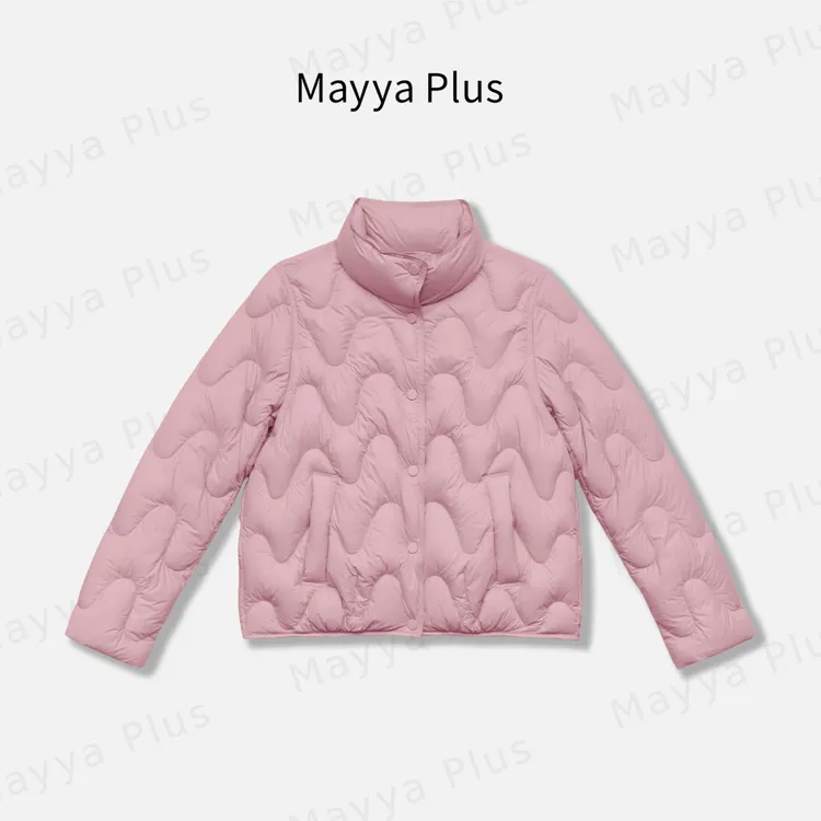 【赛里木湖】Mayya Plus麦芽定制气质立领流光风羽绒服外套32546090