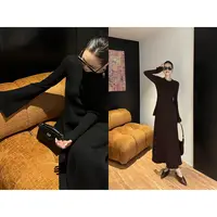 紫紫   花瓶腰  绵羊毛混纺立裁温柔触动浪漫下摆毛衣ZD09SMHJ239