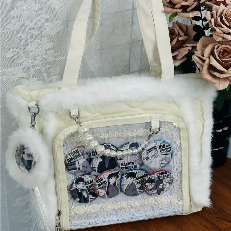 035斯莫尔原创绒意痛秋冬感痛包单肩斜挎包通勤个性二次元轻便