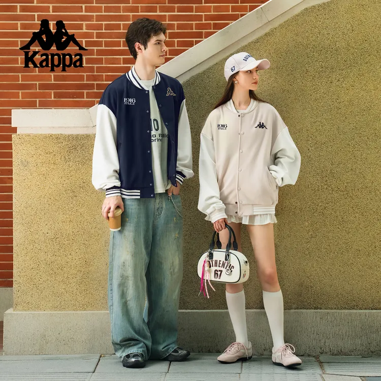Kappa/卡帕保暖常规春季立领男卫衣上衣秋季情侣街头时尚