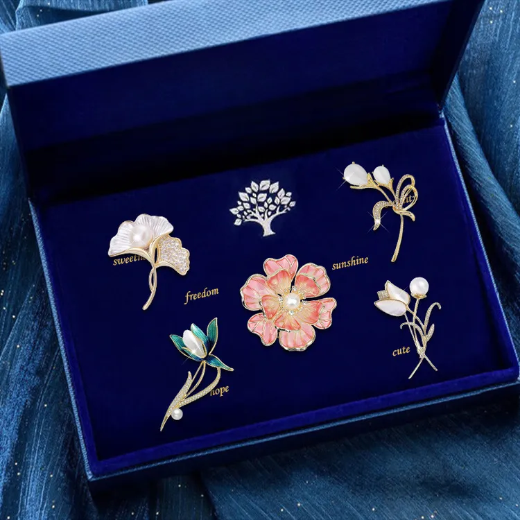 合金胸针 高档胸针女生日礼物送女友教师节礼物高档实用精致