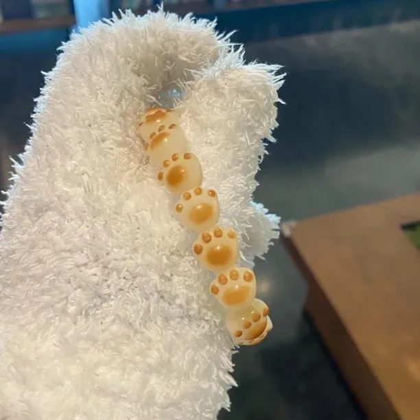 炭烧猫爪菩提文玩女孩盘玩手串保真默认微瑕卡13左右尺寸