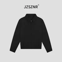 橘子树在哪儿简约风翻领外套女秋季外穿休闲显瘦百搭短款夹克上衣