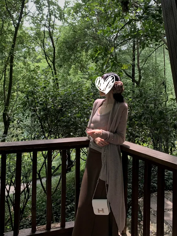 早秋穿搭百搭慵懒风套装宽松休闲女装长袖三件套开衫背心00140