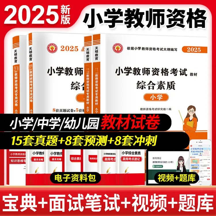 2025小学教师资格证考试教材历年真题试卷小学教资考前备考资料书