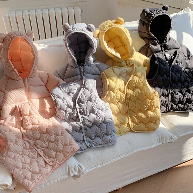 2025秋冬新品卡通糖果色儿童棉服男女宝宝童装保暖加厚外套